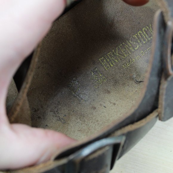 BIRKENSTOCK Milano Brown Leather Ankle Strap Sandals Size L 10 / M 8 - Picture 7 of 9